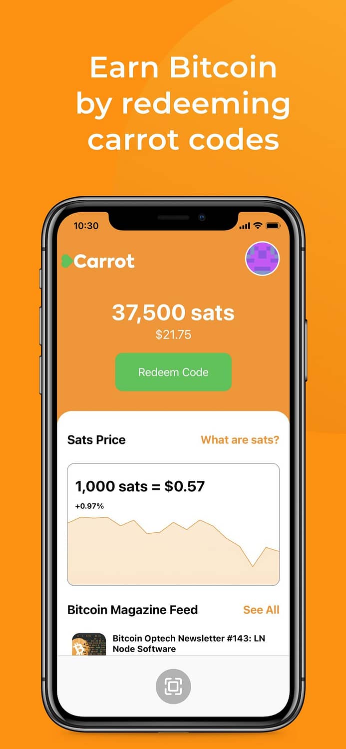Earn Free Bitcoin From Carrot App